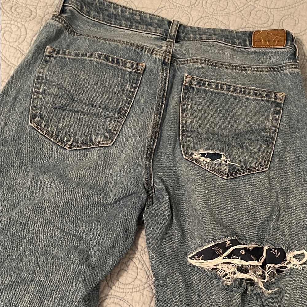 American Eagle Outfitters Patchwork Distressed Bl… - image 4